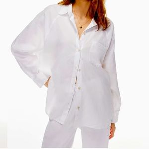 ARITZIA- Wilfred Free Linen Button Up